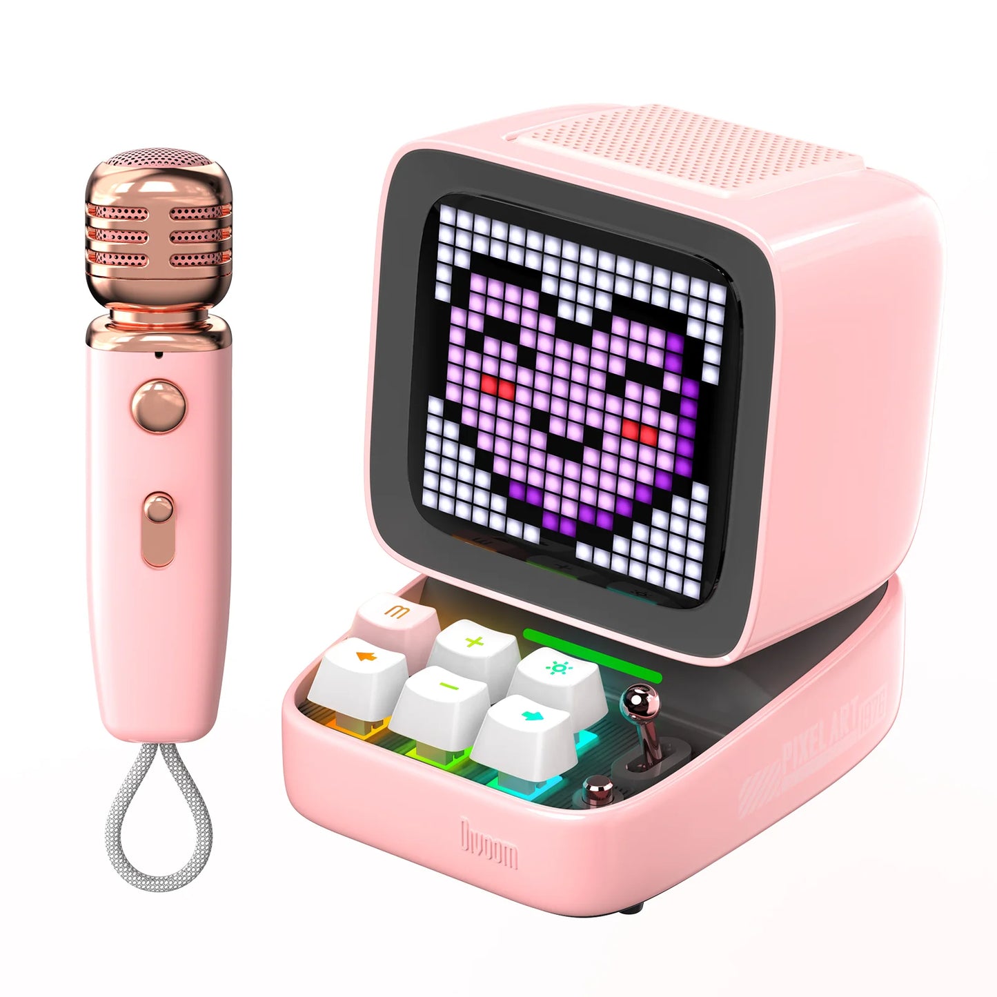 Divoom Ditoo-Pro portable bluetooth speaker pixel art retro gaming room alarm clock