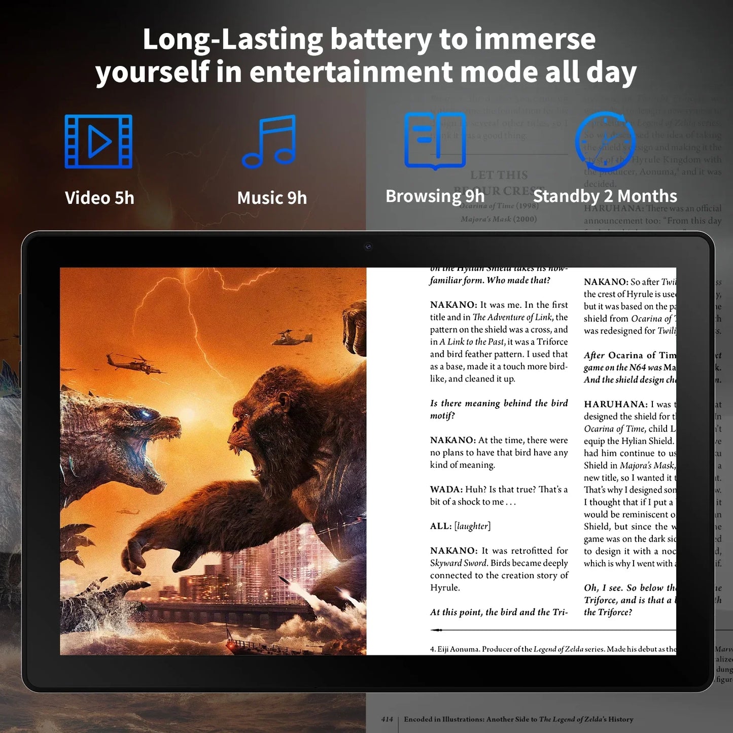 10 Inch Android 14 Tablet A523 Octa Core with 8GB RAM 64GB ROM 5000mAh Includes Keyboard and Mouse