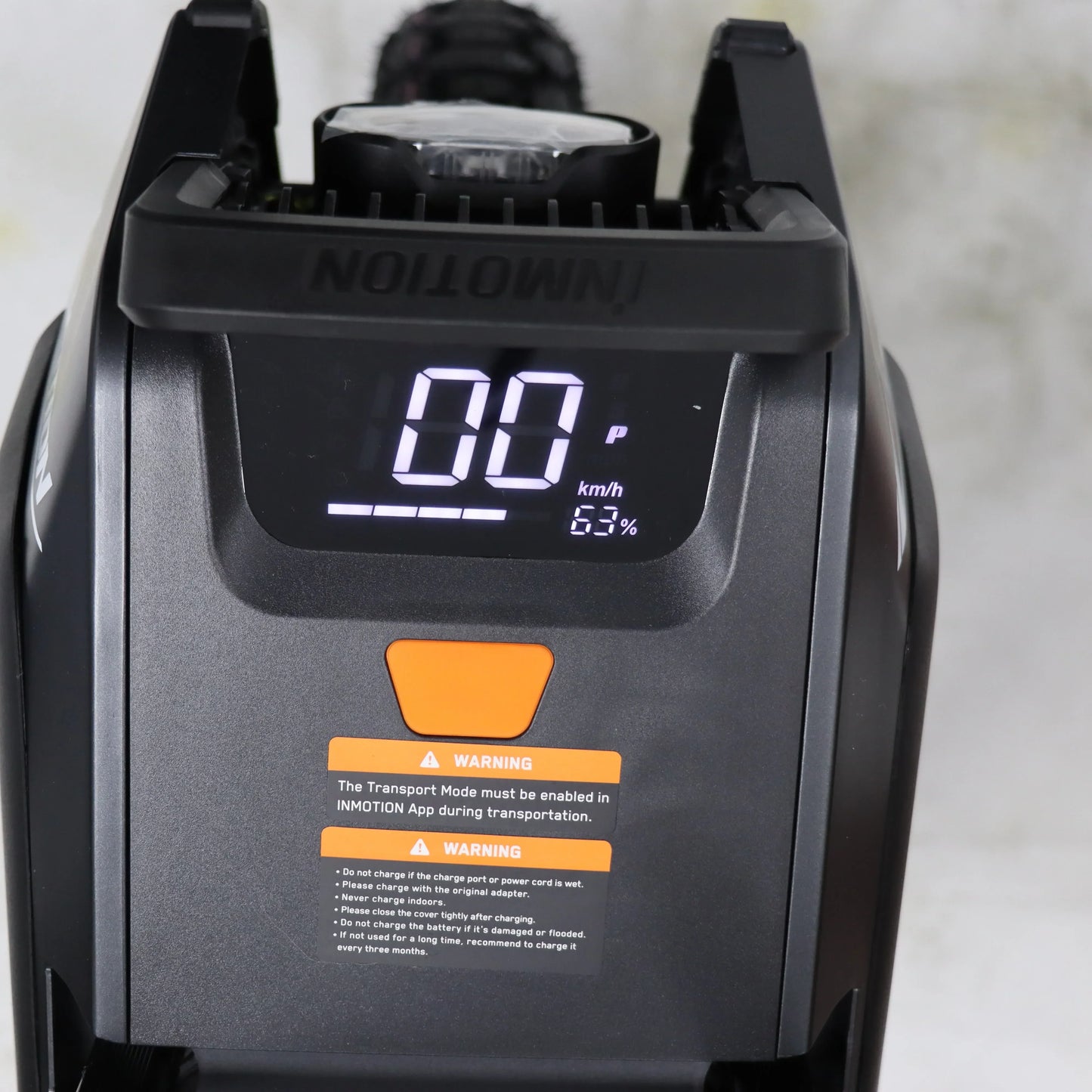 Original INMOTION V14 Electric Unicycle with digital display and 9000W motor.