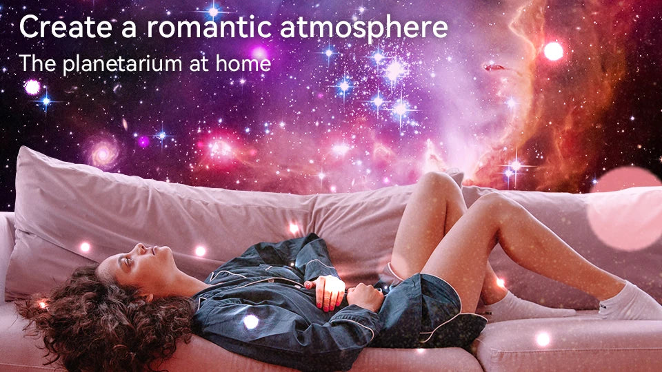 Galaxy Star Projector Night Light 360 Rotate Lamp