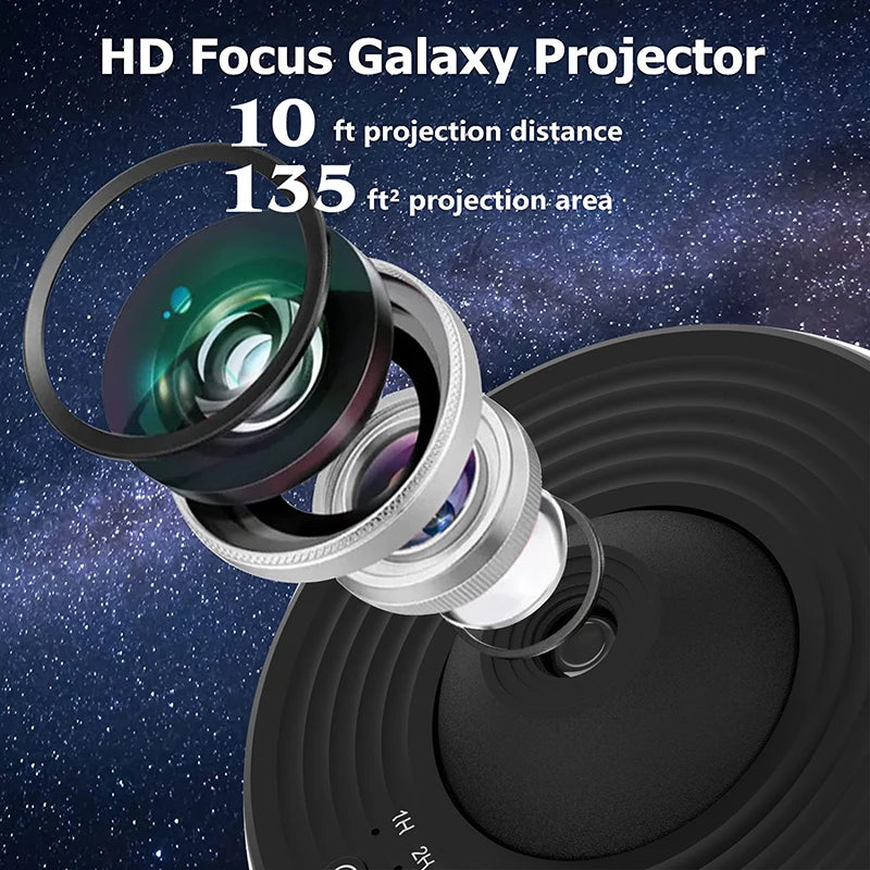 Galaxy Star Projector Night Light 360 Rotate Lamp