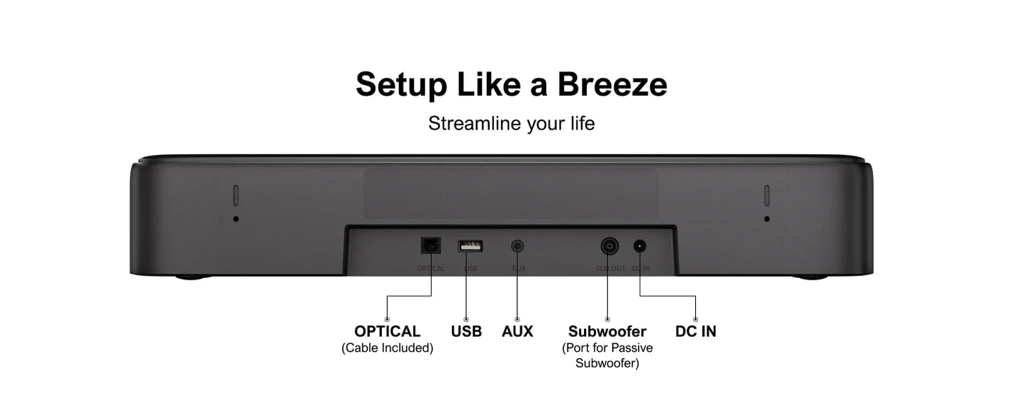 ULTIMEA 5.1 Virtual Surround Soundbar for Smart TV with APP Control
