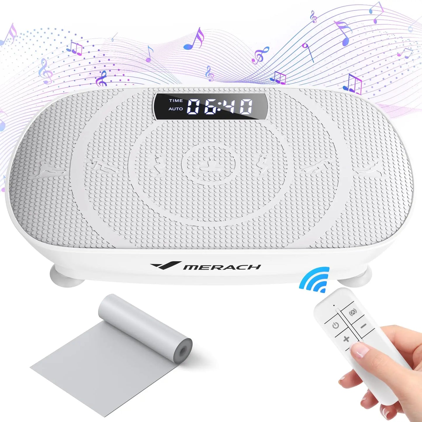 MERACH vibration plate exercise machine for whole body workout and weight loss.