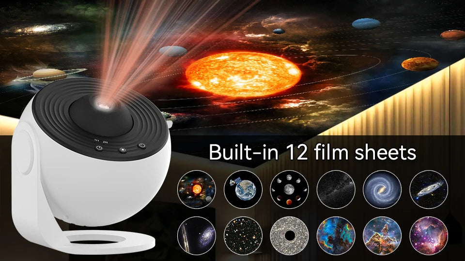 Galaxy Star Projector Night Light 360 Rotate Lamp