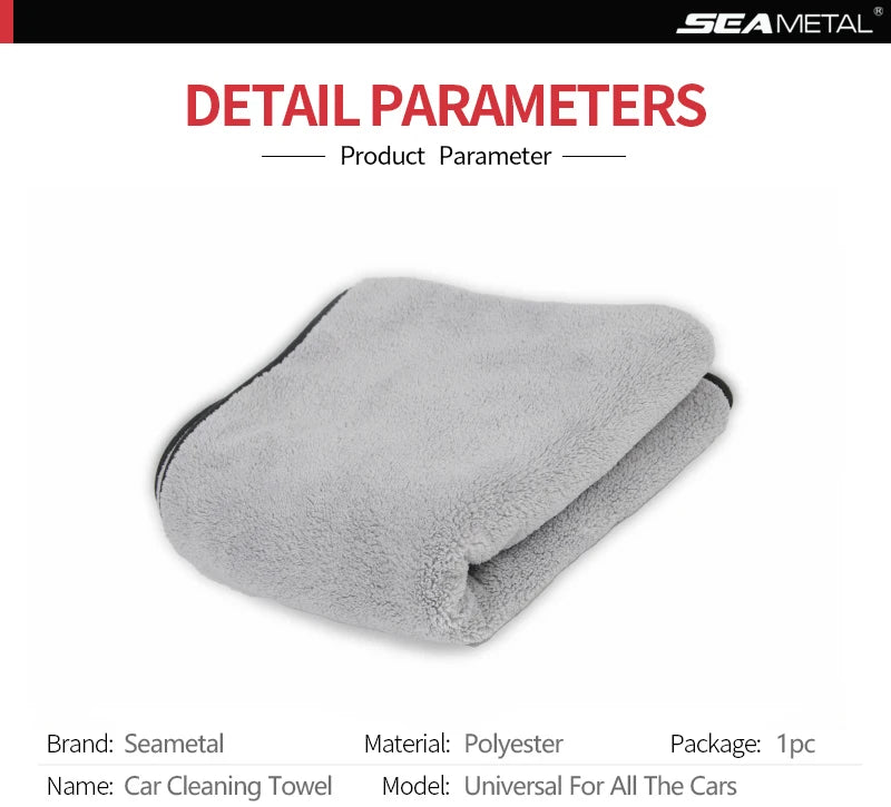 75x35 60x40cm Microfiber Car Wash Towels Fast Dry Soft Cloth High Absorption