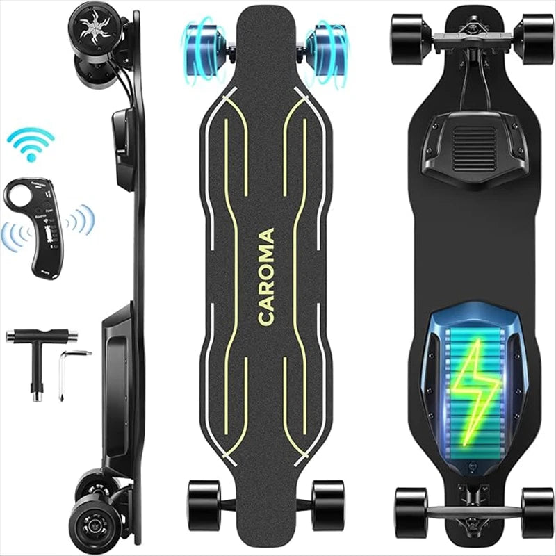 Electric Skateboard Longboard Dual Drive With Remote And Charger