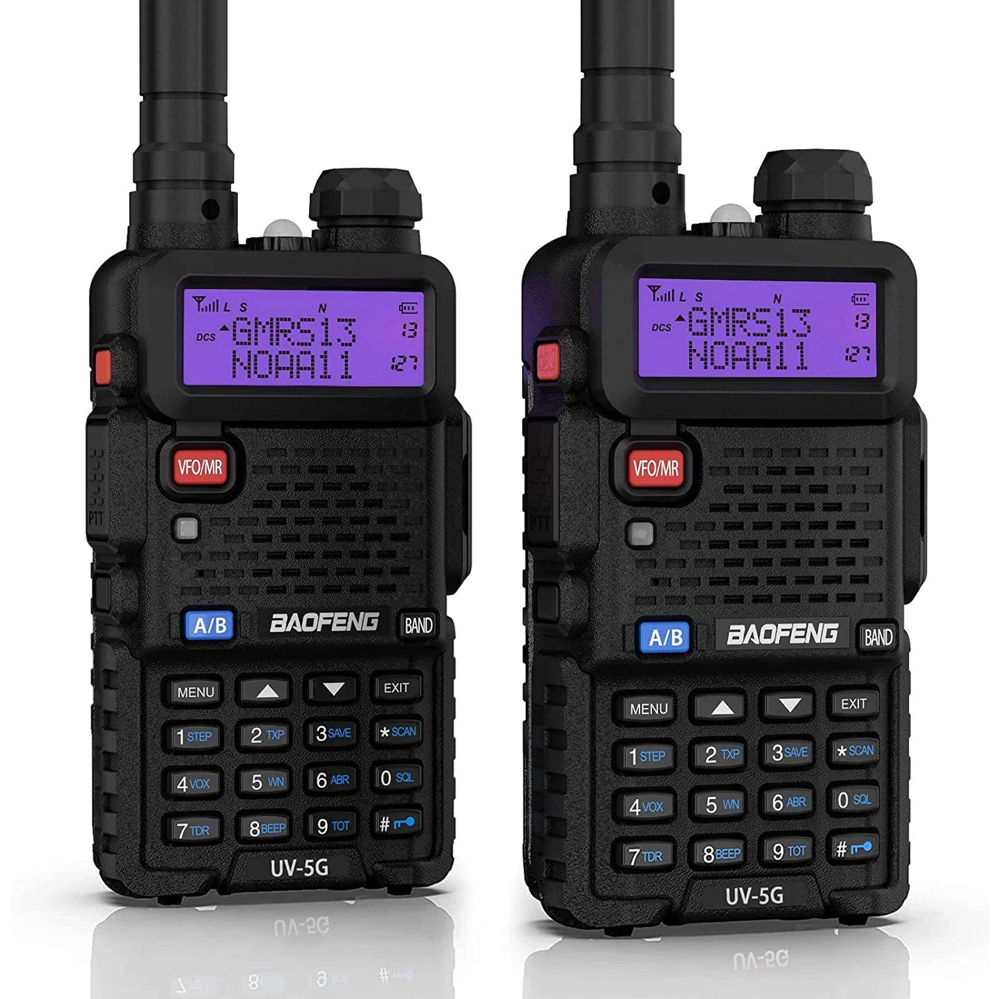 2PCS Baofeng UV-5G UV-5X GMRS Radio