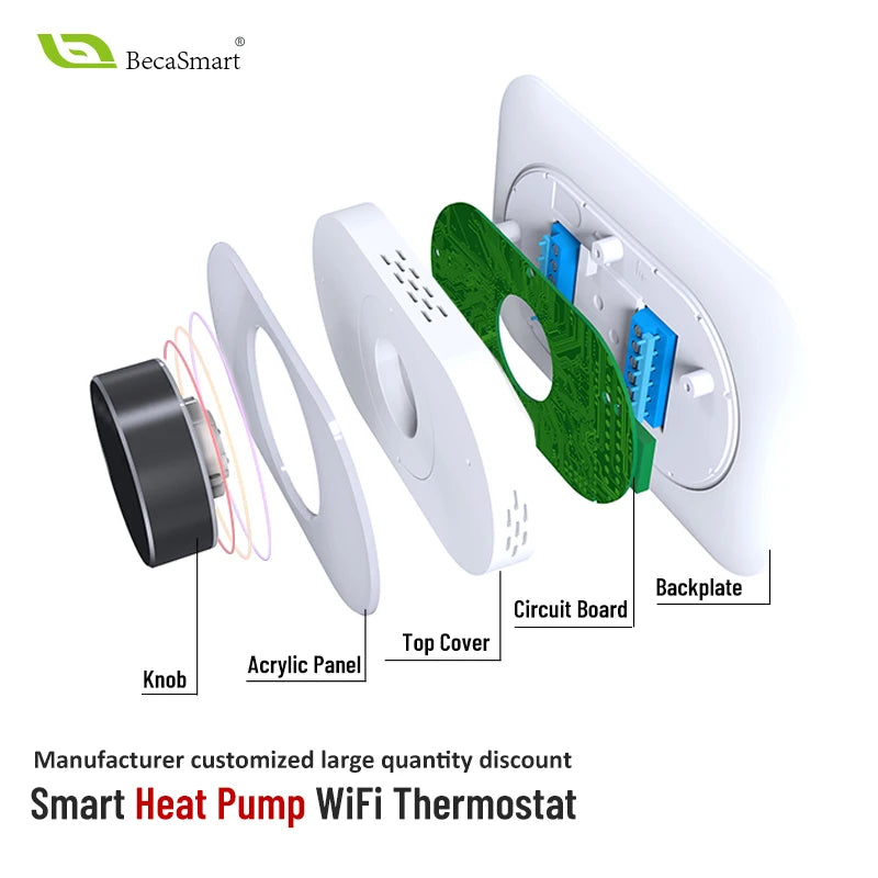 Beca Smart Thermostat TFT LCD Alexa Google