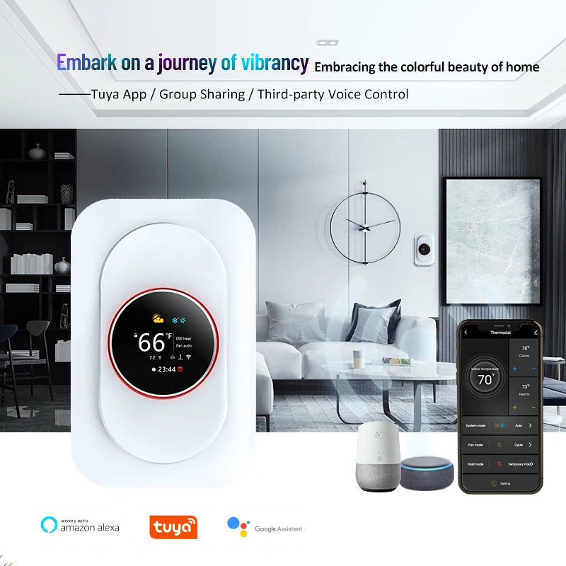 Beca Smart Thermostat TFT LCD Alexa Google