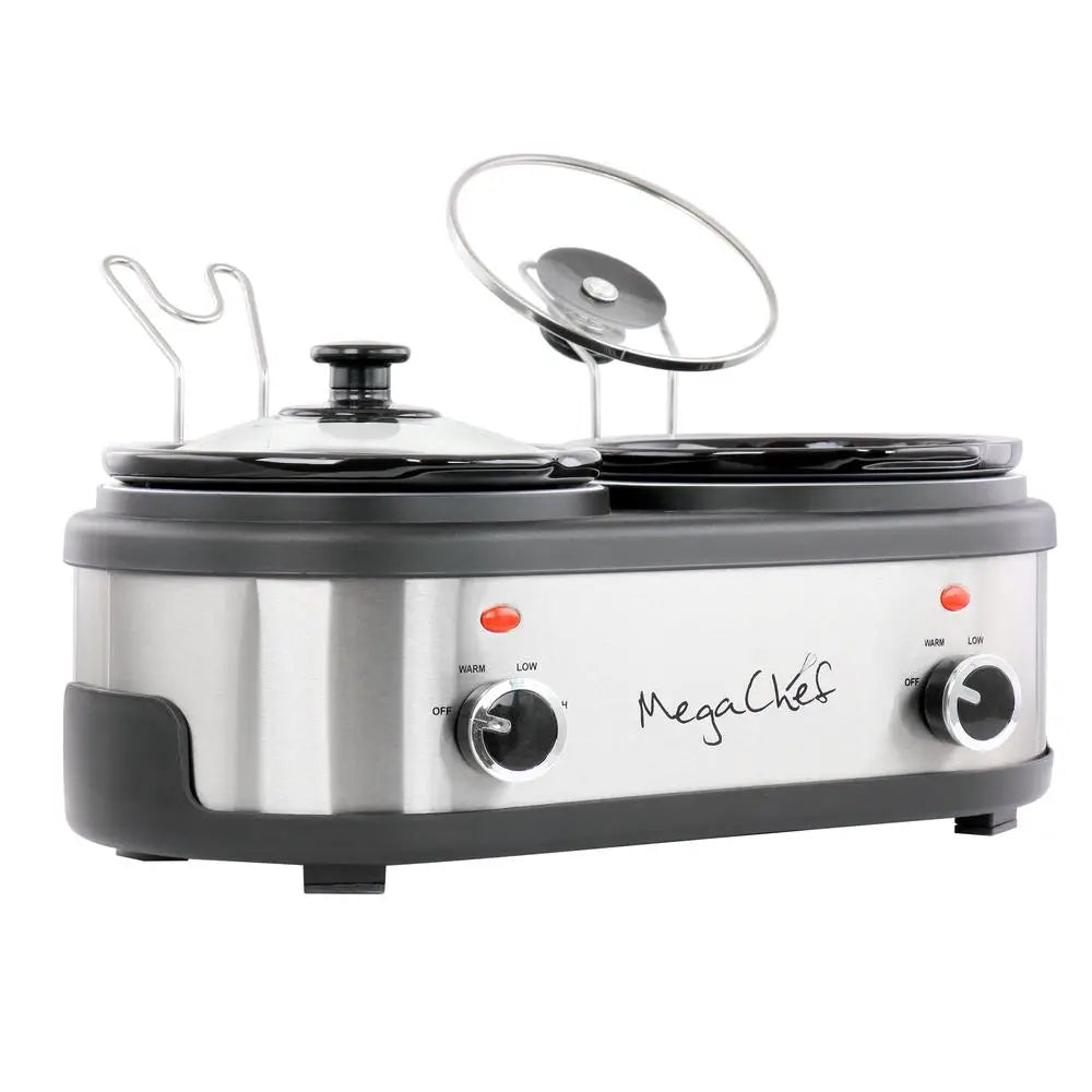 Dual 1.5 Quart Crock Buffet Slow Cooker