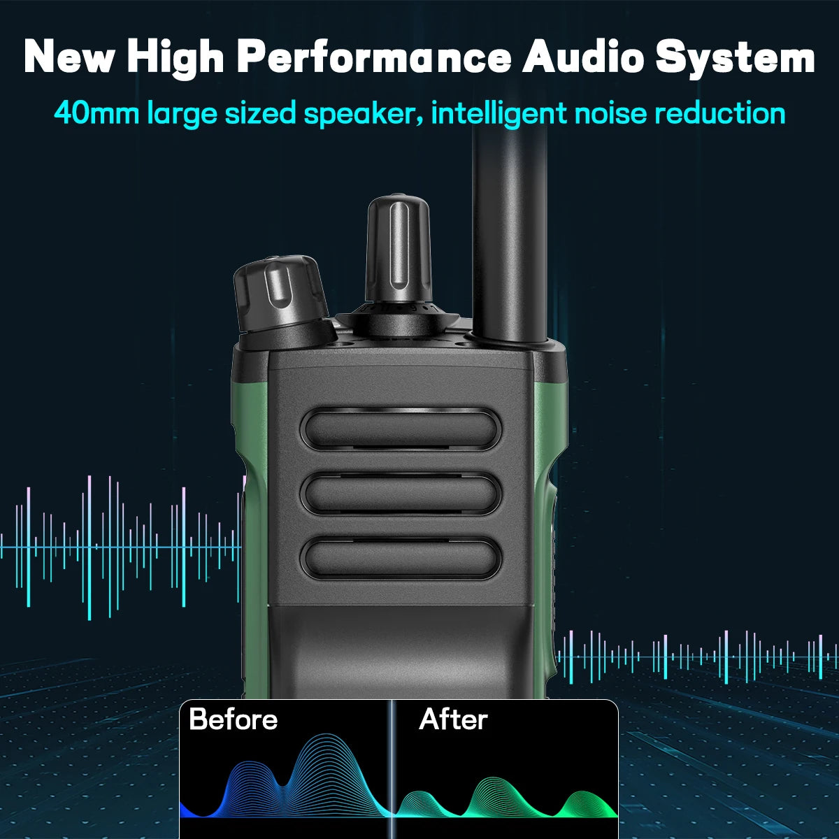 Baofeng UV-32 10W GPS Walkie Talkie Multi Band Bluetooth Type-C Long Range