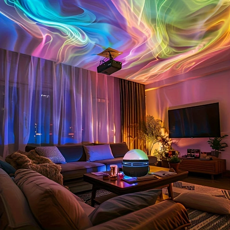LED Galaxy Northern Light Projector 2 in 1 Night Light