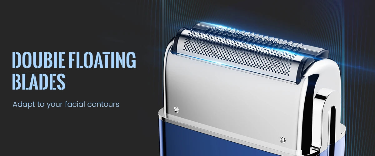 Sejoy Rechargeable Foil Electric Razor for Men Dual Blade