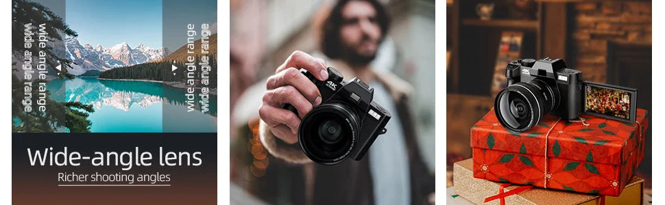 NBD 48MP Digital Camera with 4K Video 3.0 Inch Flip Screen and 16X Digital Zoom