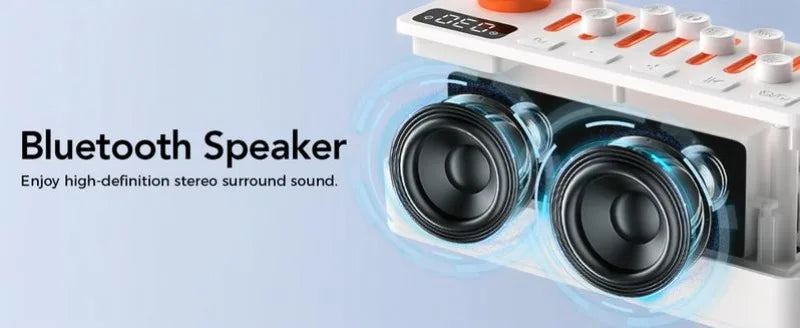 TAKOO 3-in-1 Sound Machine/Bluetooth Speaker/Night Light, DIY Mixable 7 Nature Sounds & White Noise, 11 Ambient Lights