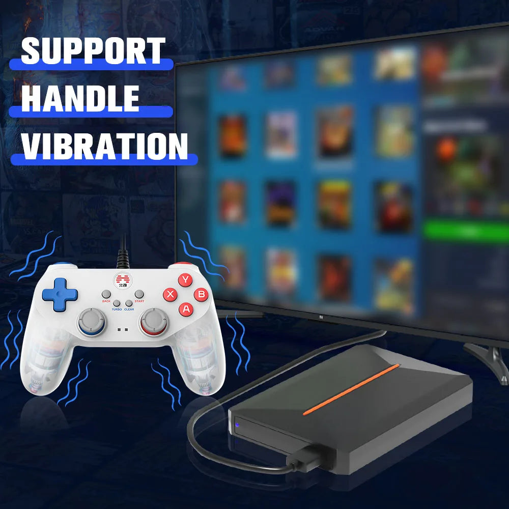 Launchbox 500GB Gaming Hard Drive for PS4 PS3 PS2 Wii Switch Gamecube PC 3760 Games