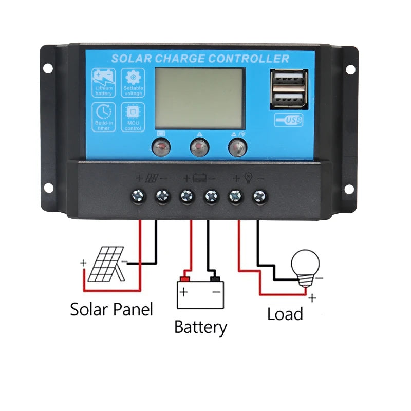 WUZECK 200W Flexible Solar Panel Kit 2x100W with 20A Controller and Cables