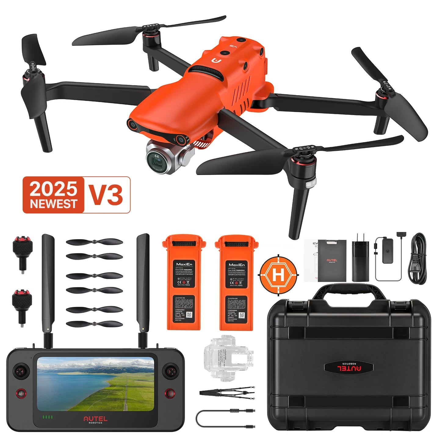 Autel EVO II Pro V3 6K Drone 1Inch CMOS HD Camera 10KM Transmission 720 Obstacle Avoidance