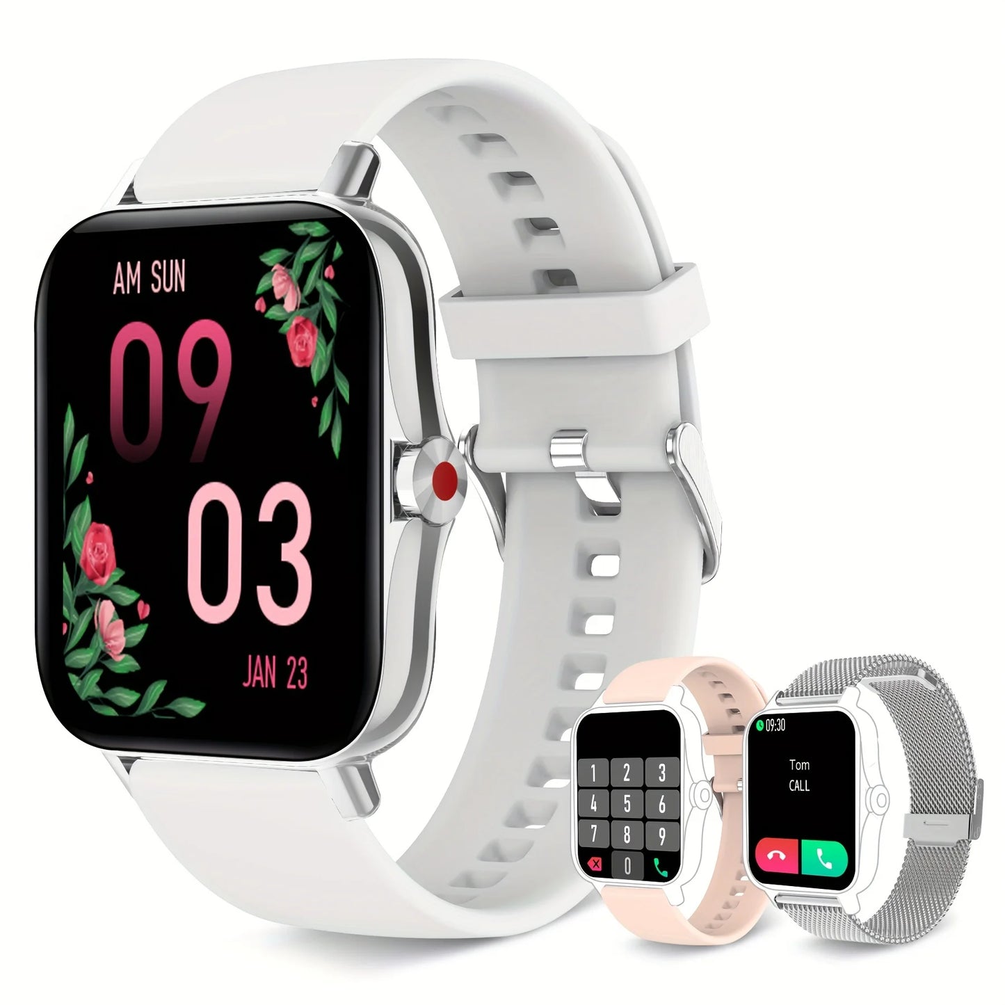 Smart Watch for Women Call Dial Fitness Tracker Heart Rate Sleep Monitor Pedometer