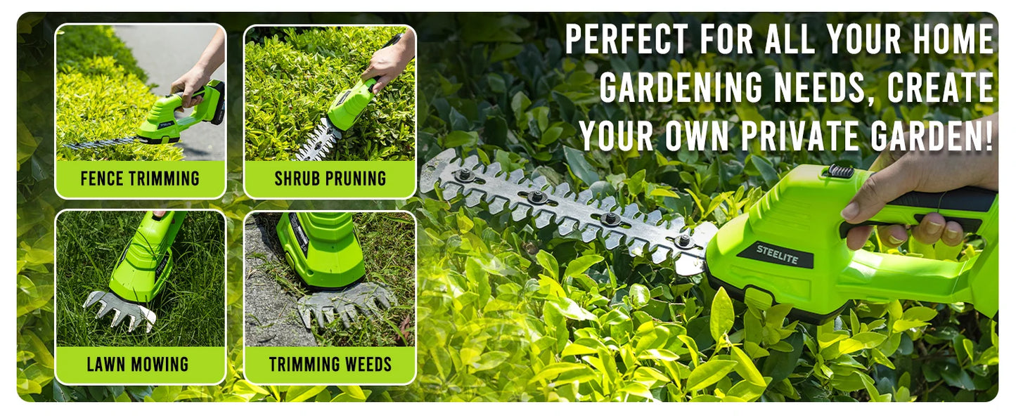 21V Cordless Hedge Trimmer Grass Shear