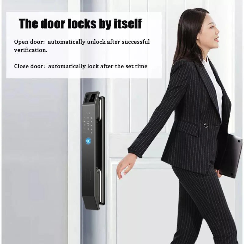 3D Face Recognition Digital Door Lock with Camera Fingerprint and Keyless Entry