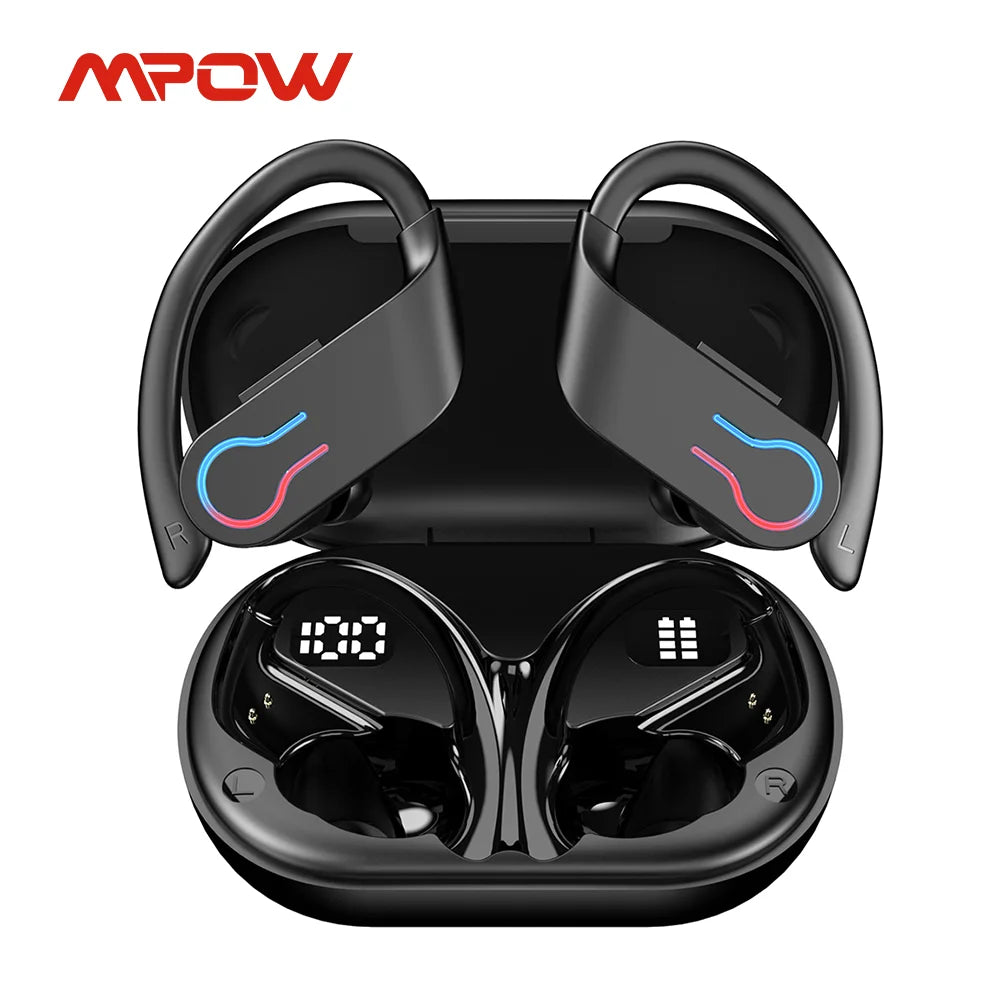 Mpow Q63 Bluetooth 5.3 Earphones Sports Wireless In-Ear IPX7 Waterproof HiFi Stereo Gaming Earbuds