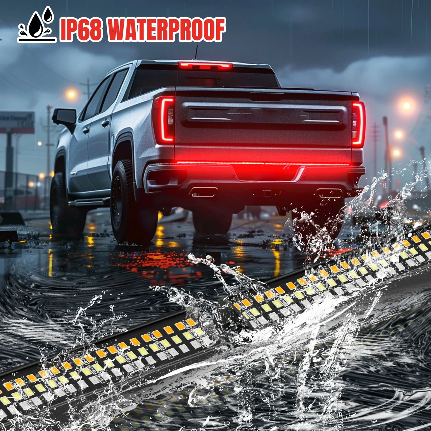 60 Inch LED Tailgate Light Bar Brake Turn Signal Strip