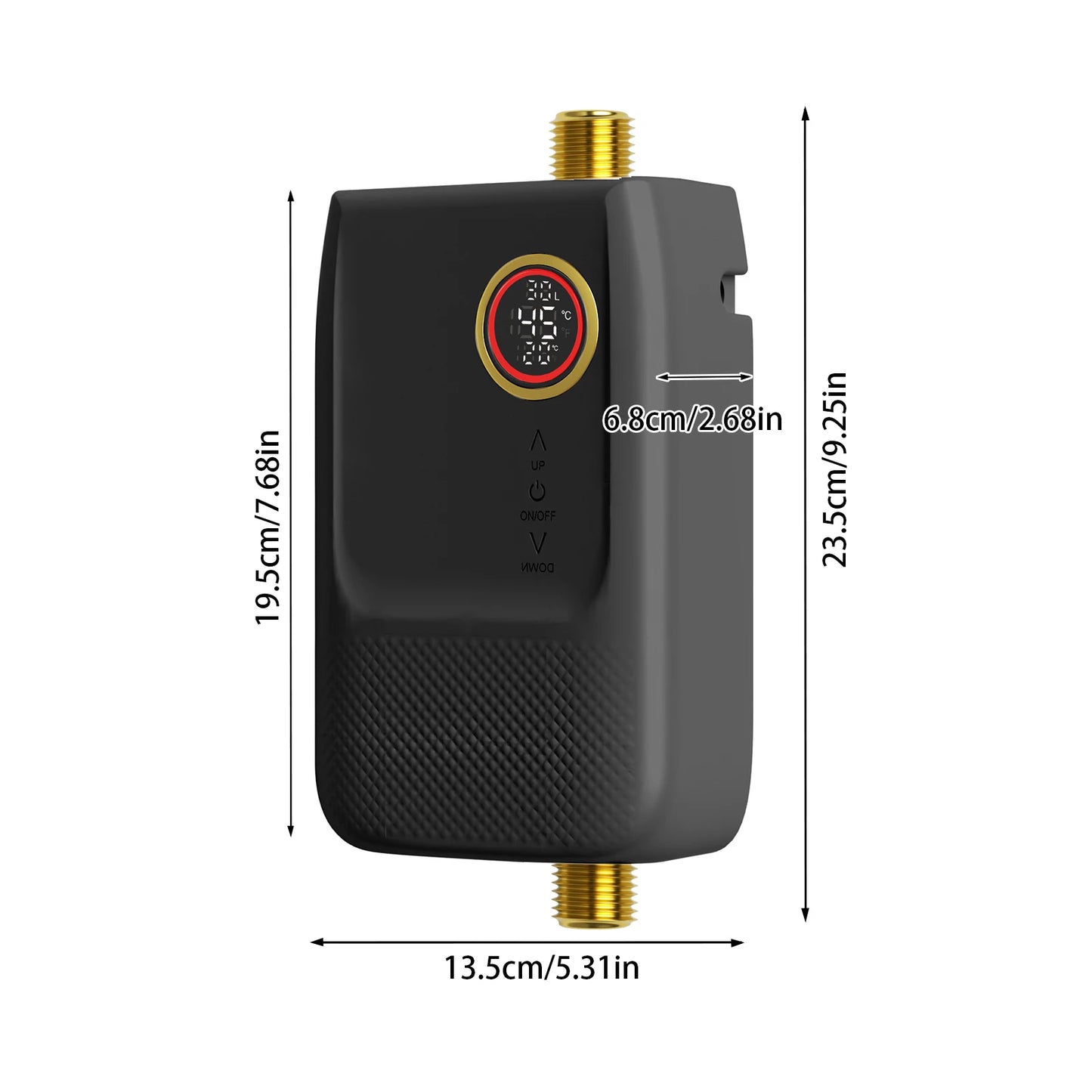 Wall Mount Instant Electric Water Heater LED Remote Touch