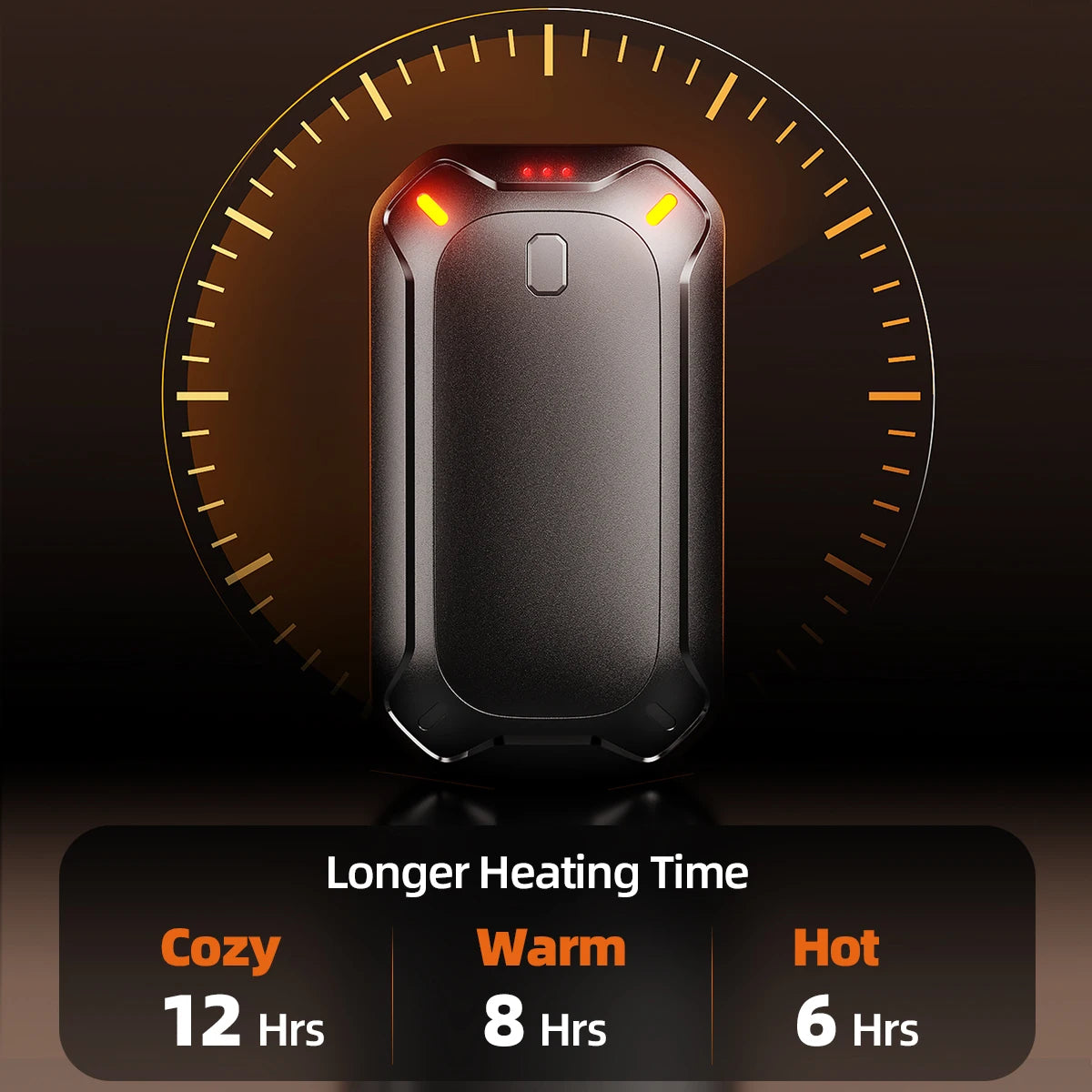 2 Pack Rechargeable Magnetic Hand Warmers Double-Sided Warming Heater