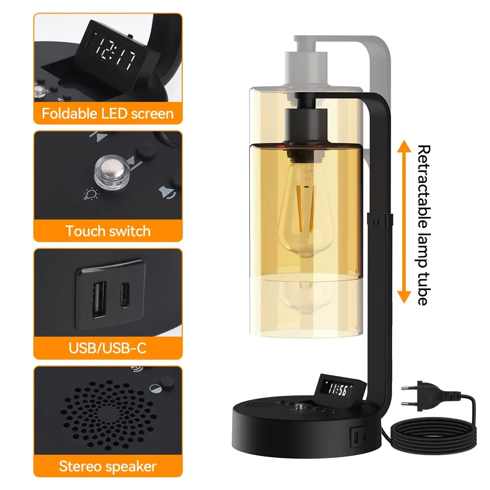 LED Bedside Lights Table Lamp Dimmable Desk Lamp Touch Night Light Office Table Rechargeable Study Reading Button Desk Lights