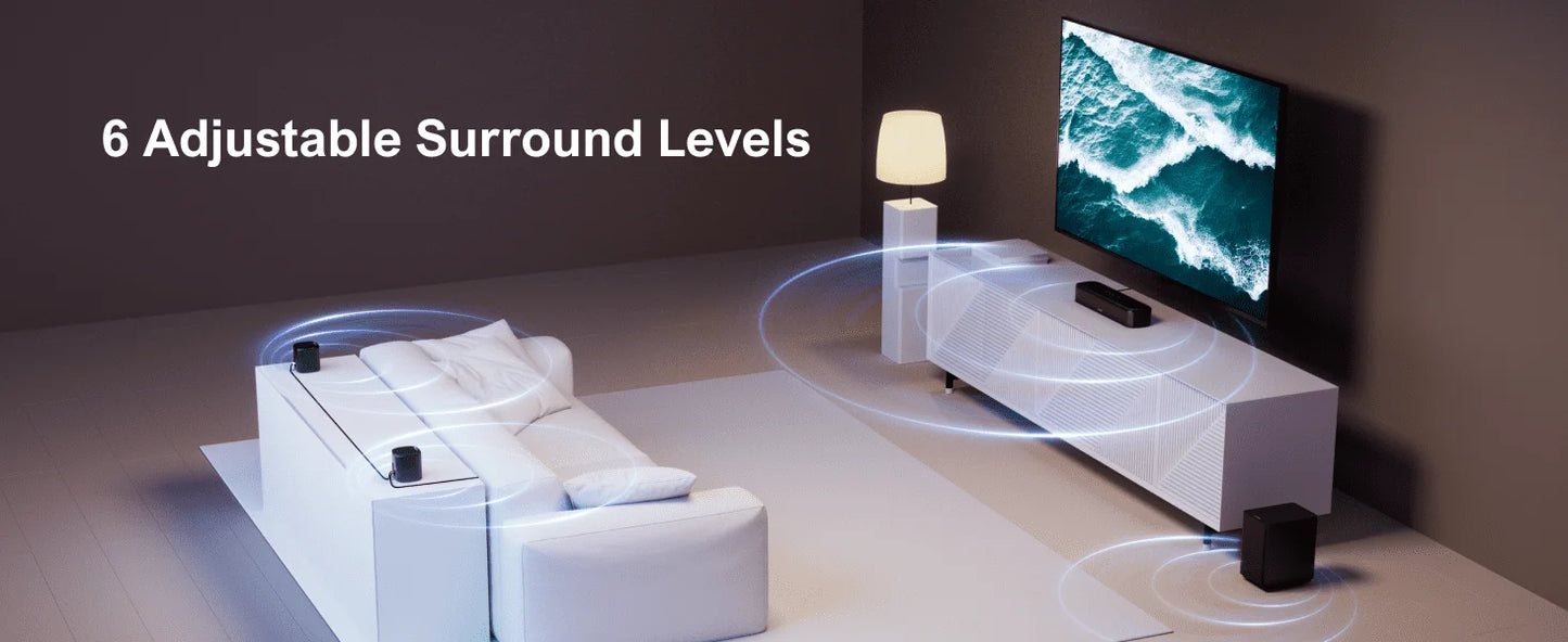 ULTIMEA 5.1 Virtual Surround Soundbar for Smart TV with APP Control