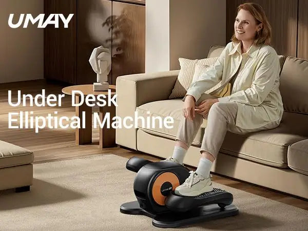 Quiet Under Desk Elliptical for Seniors with Remote Control