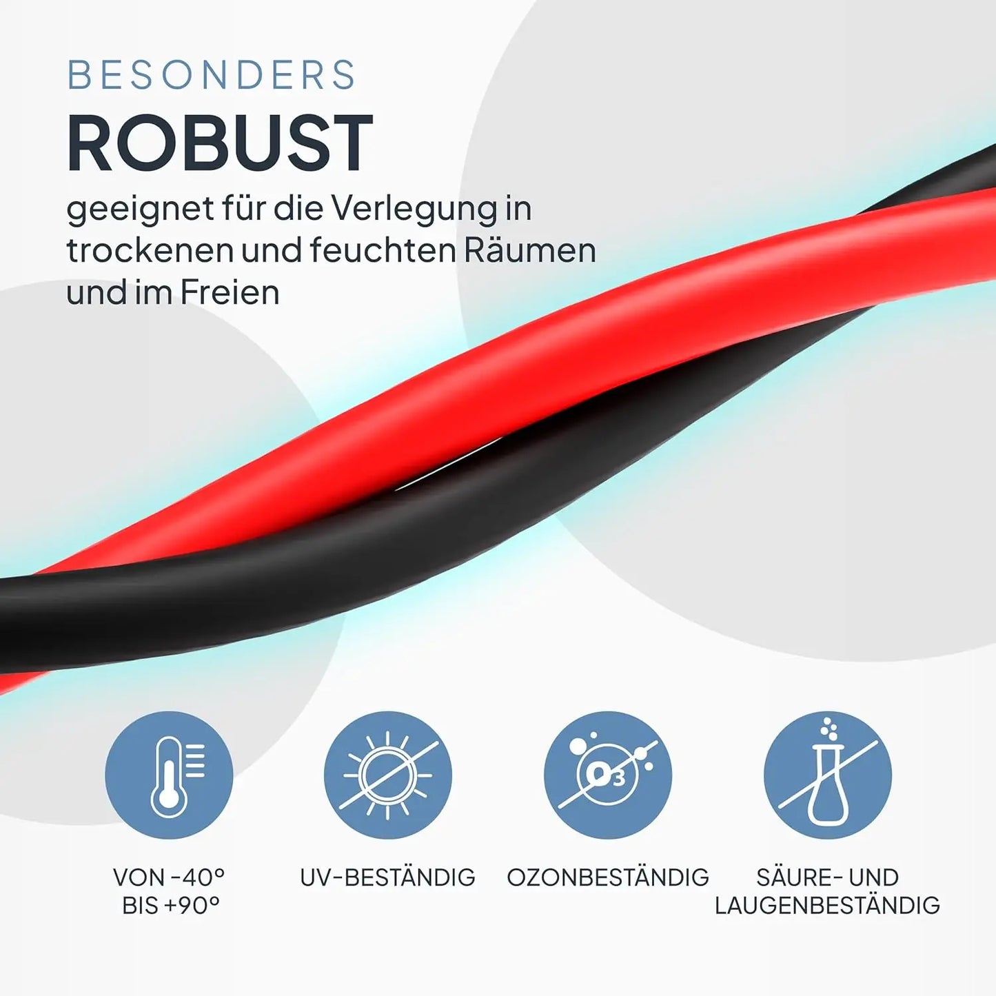 PowMr 4mm² 25m 100m Solar PV Cable Black and Red 11AWG TUV Solar PV Wire IP68 Solar Panel System Extension Photovoltaic System