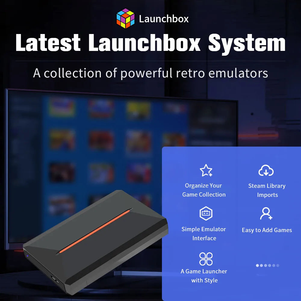 Launchbox 500GB Gaming Hard Drive for PS4 PS3 PS2 Wii Switch Gamecube PC 3760 Games