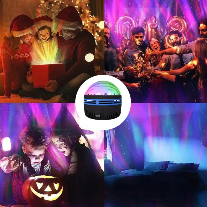 LED Galaxy Northern Light Projector 2 in 1 Night Light