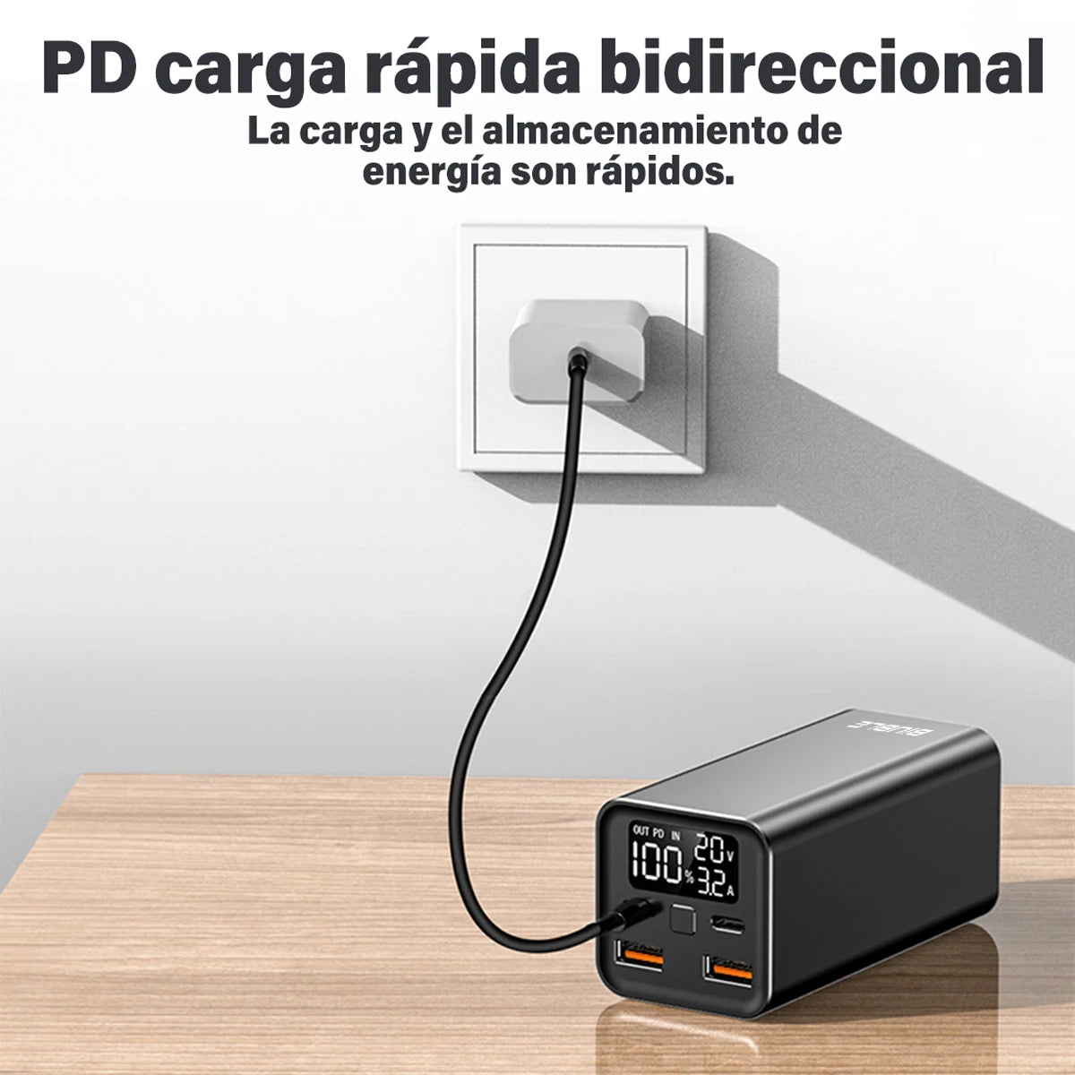 65W 30000mAh Power Bank with Type-C Fast Charging for Smartphones