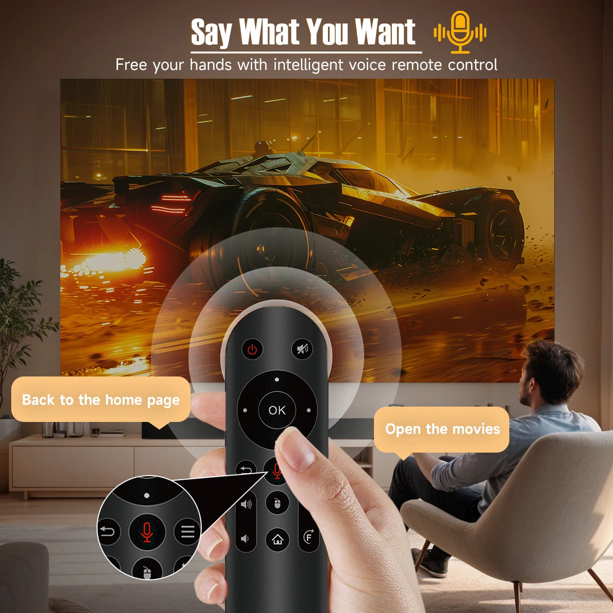 Magcubic L018 650ANSI 4K Projector Native 1080P Auto Focus WiFi6 Android 11