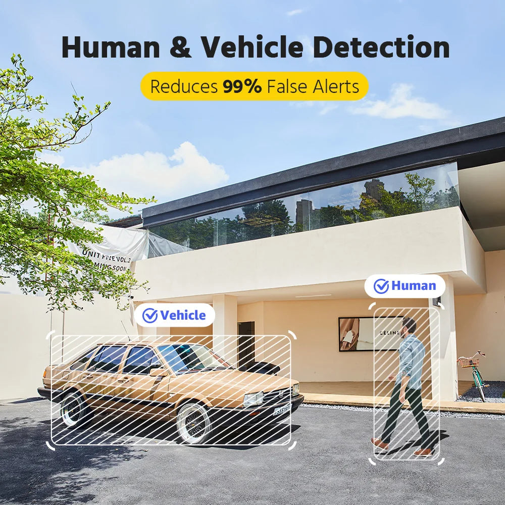 ANNKE 4PCS Smart Dual-Light 3K IR Network Security IP Camera Two-Way Audio Support flashing/ Audio alarm Waterproof POE Camera
