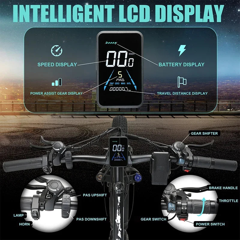 K800 Electric Bike 2000W Dual Motor 48V 23Ah Fat Tire with Hydraulic Brakes