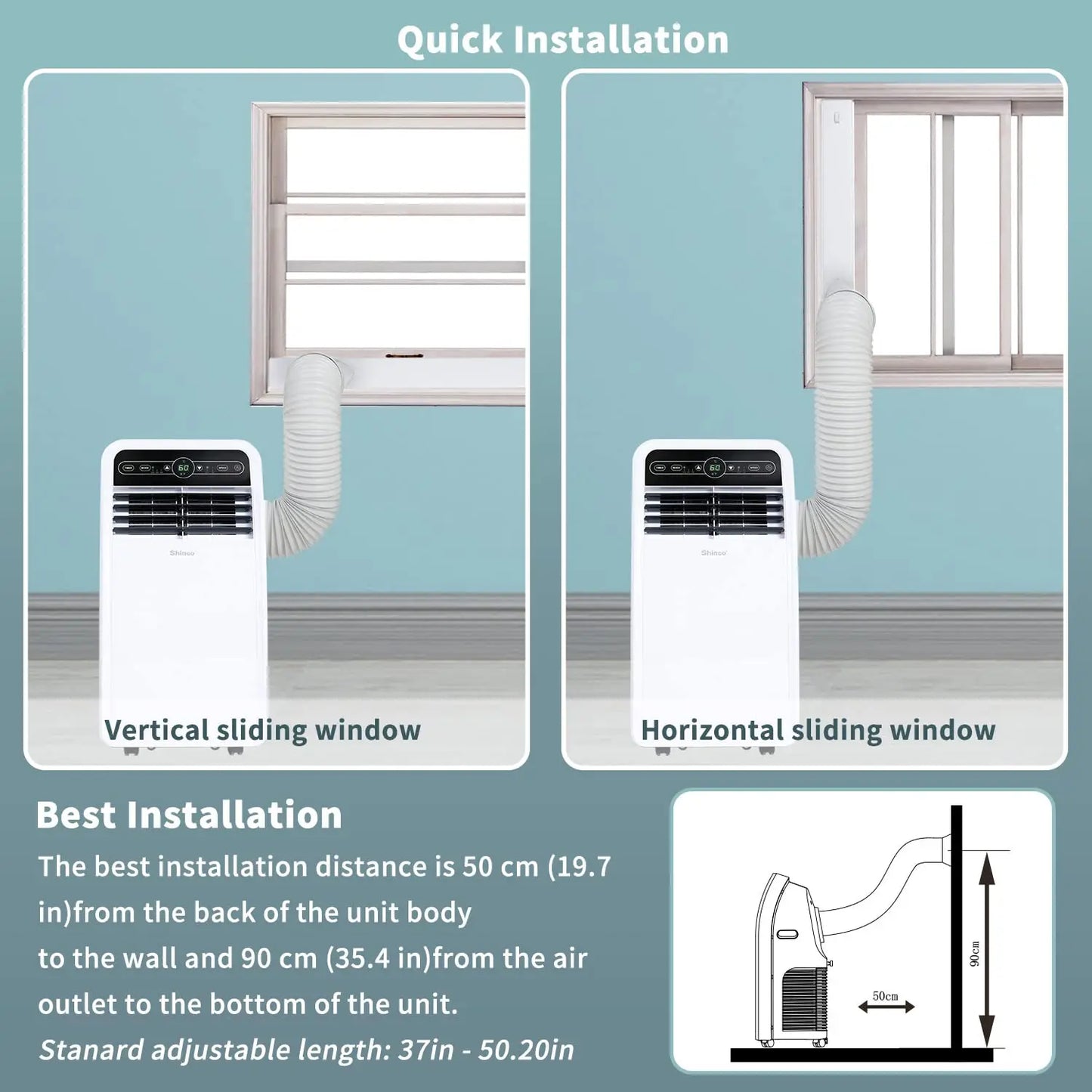 8000 BTU Portable Air Conditioner with Cool Dehumidifier and Fan Modes for Rooms up to 200 sq ft