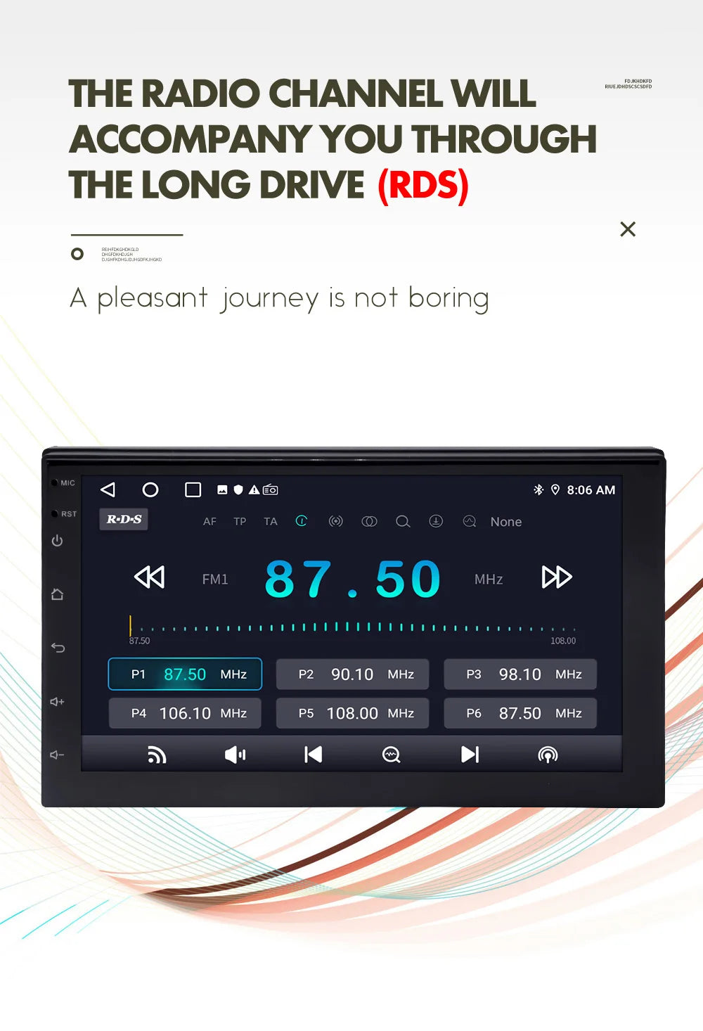 7"/9"/10" Android Car Radio with CarPlay GPS & Multimedia Player for Nissan Hyundai Tesla Style