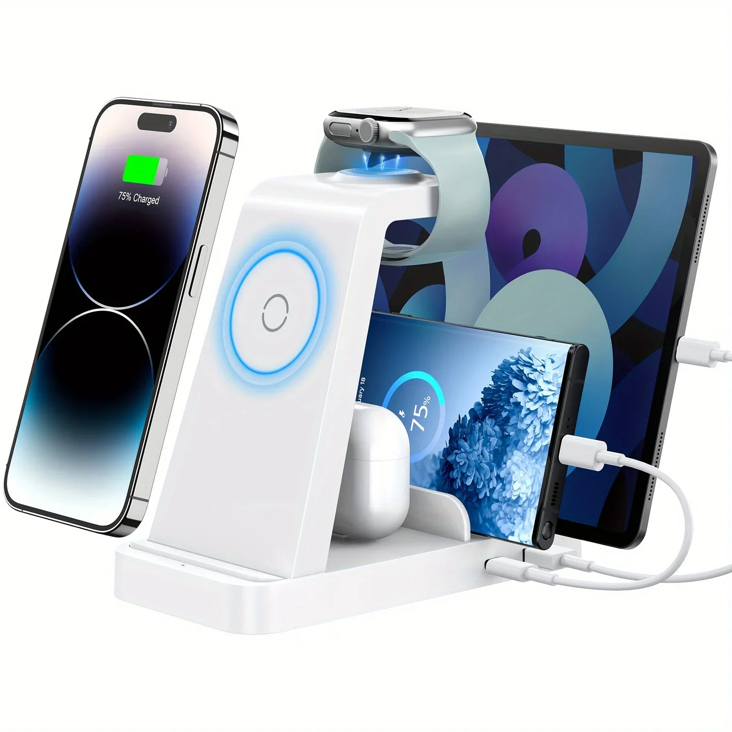 5 in 1 Fast Wireless Charging Station for iPhone Apple Watch Airpods