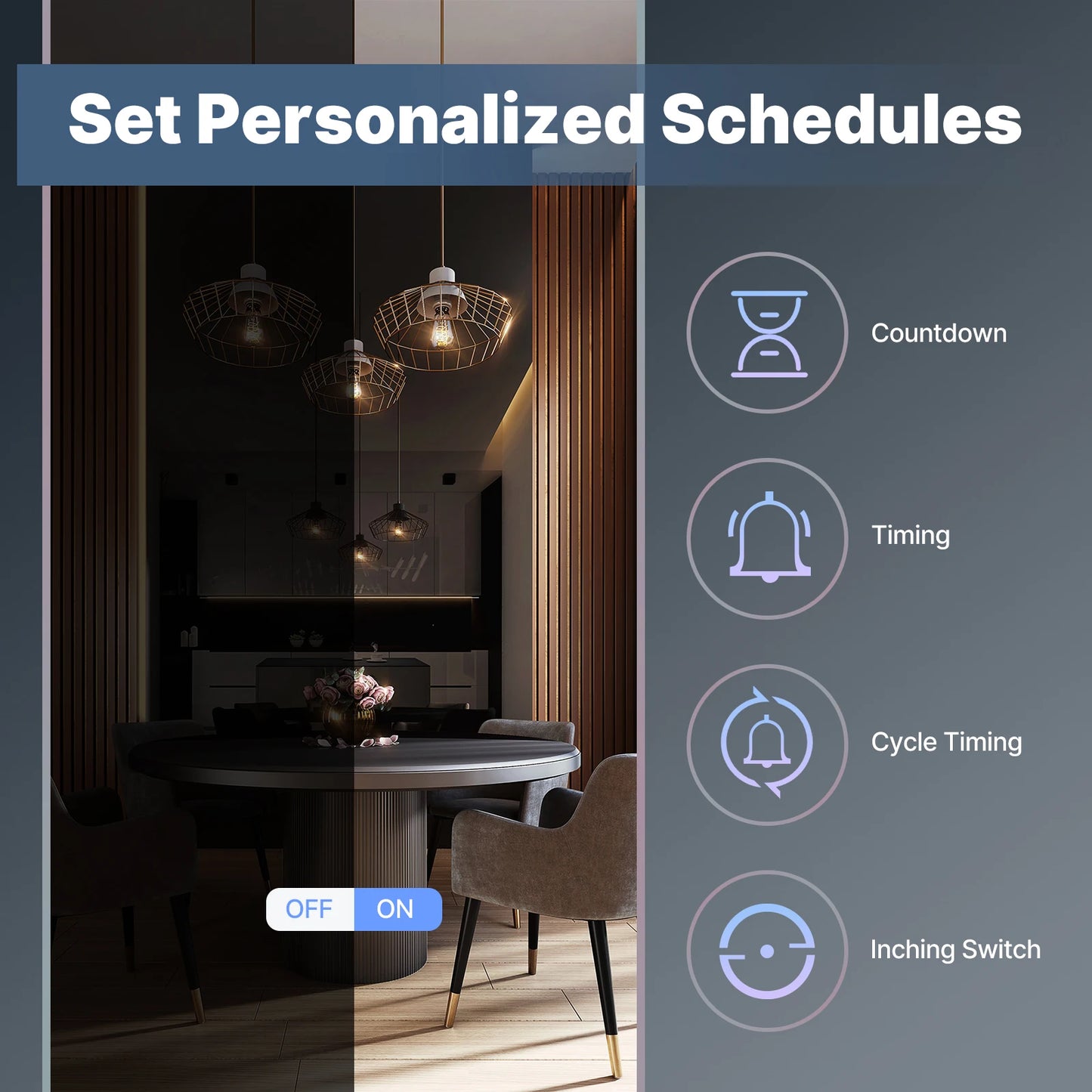 Tuya WiFi Smart Light Switch Touch Control Alexa Google