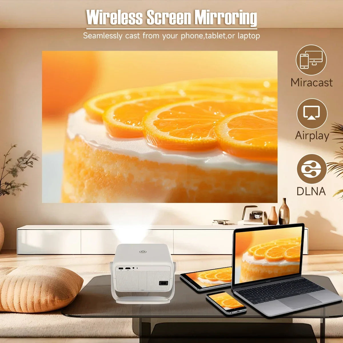 Magcubic L018 650ANSI 4K Projector Native 1080P Auto Focus WiFi6 Android 11