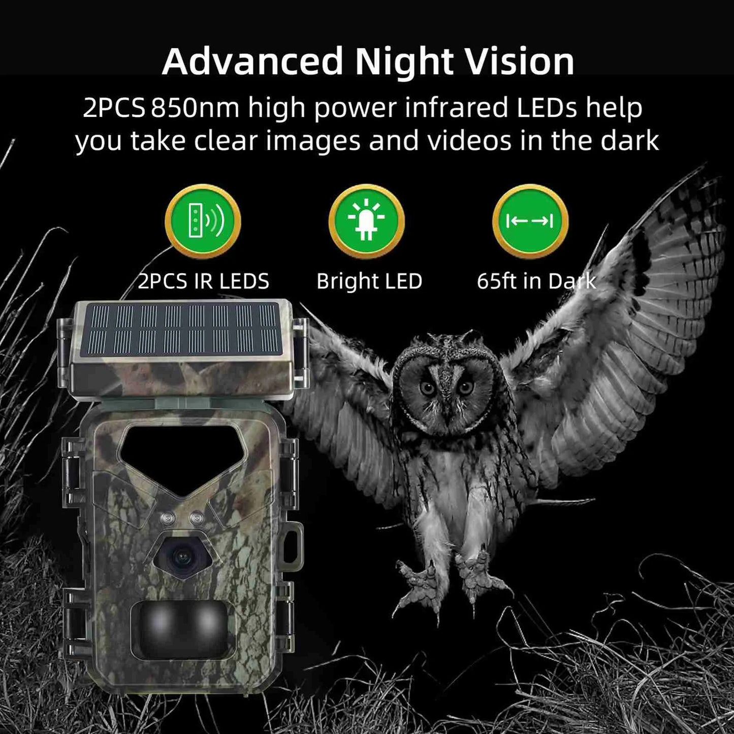 New Hunting Game Camera 20MP 1080P with Night Vision Motion Activated