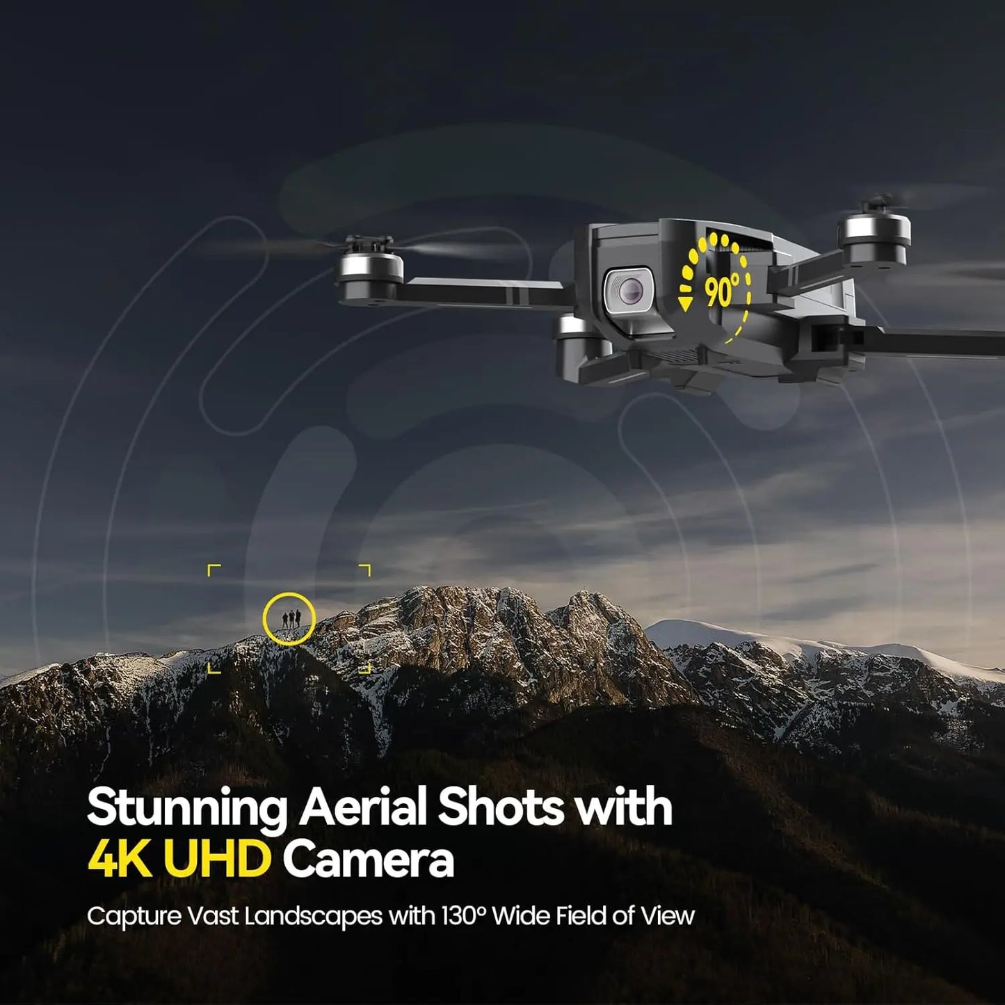 HolyStone HS720 GPS Drone 4K UHD 52min Foldable Brushless Auto Return Follow Me C0