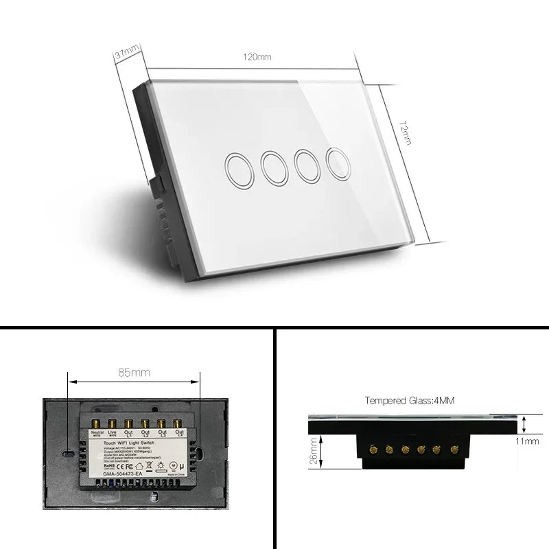 Melery WiFi Smart Light Switch Tuya