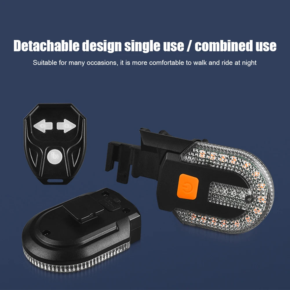 LED Bicycle Lamp Rear Signal LED Lamp Wireless USB Rechargeable MTB