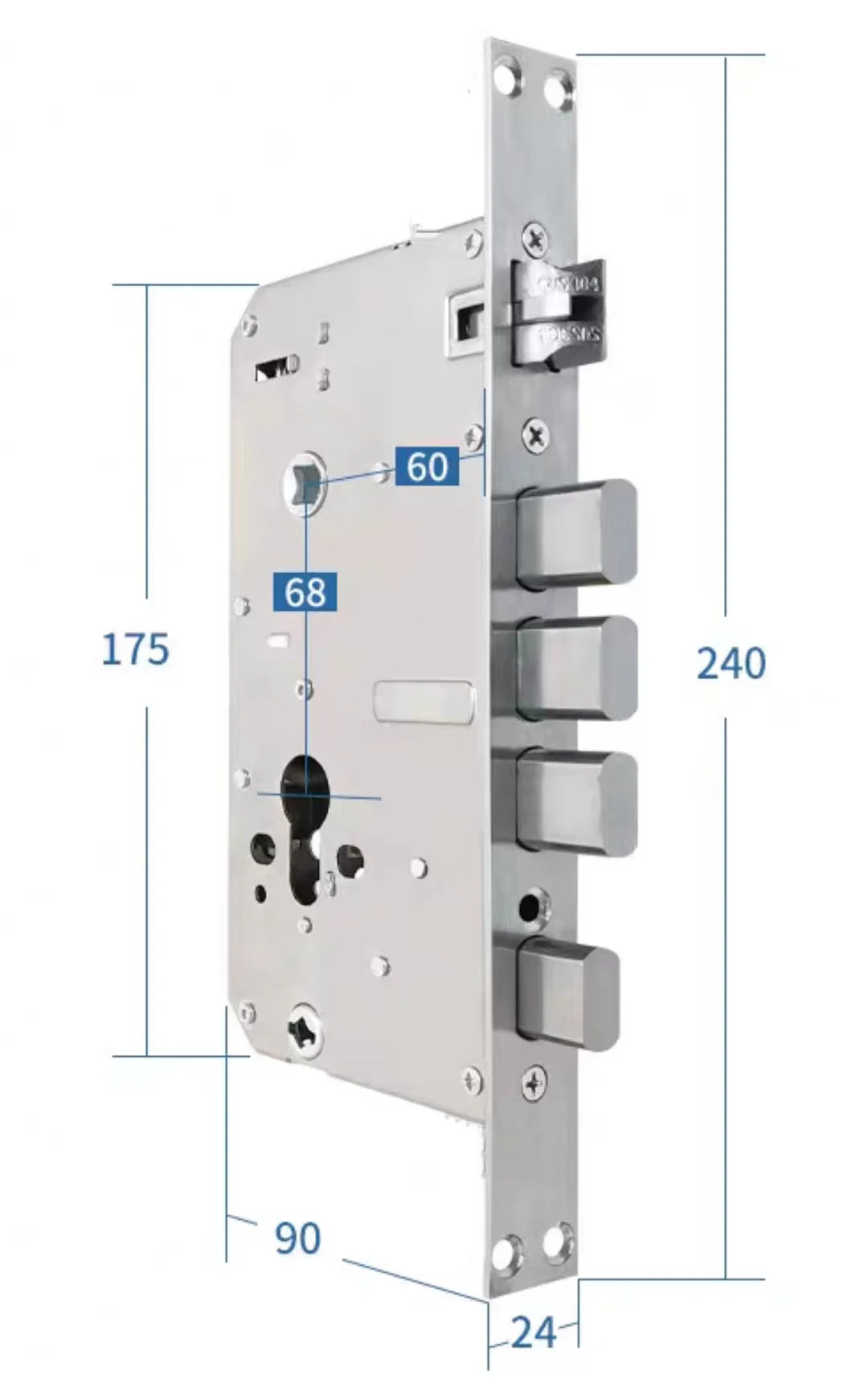 3D Face Recognition Digital Door Lock with Camera Fingerprint and Keyless Entry