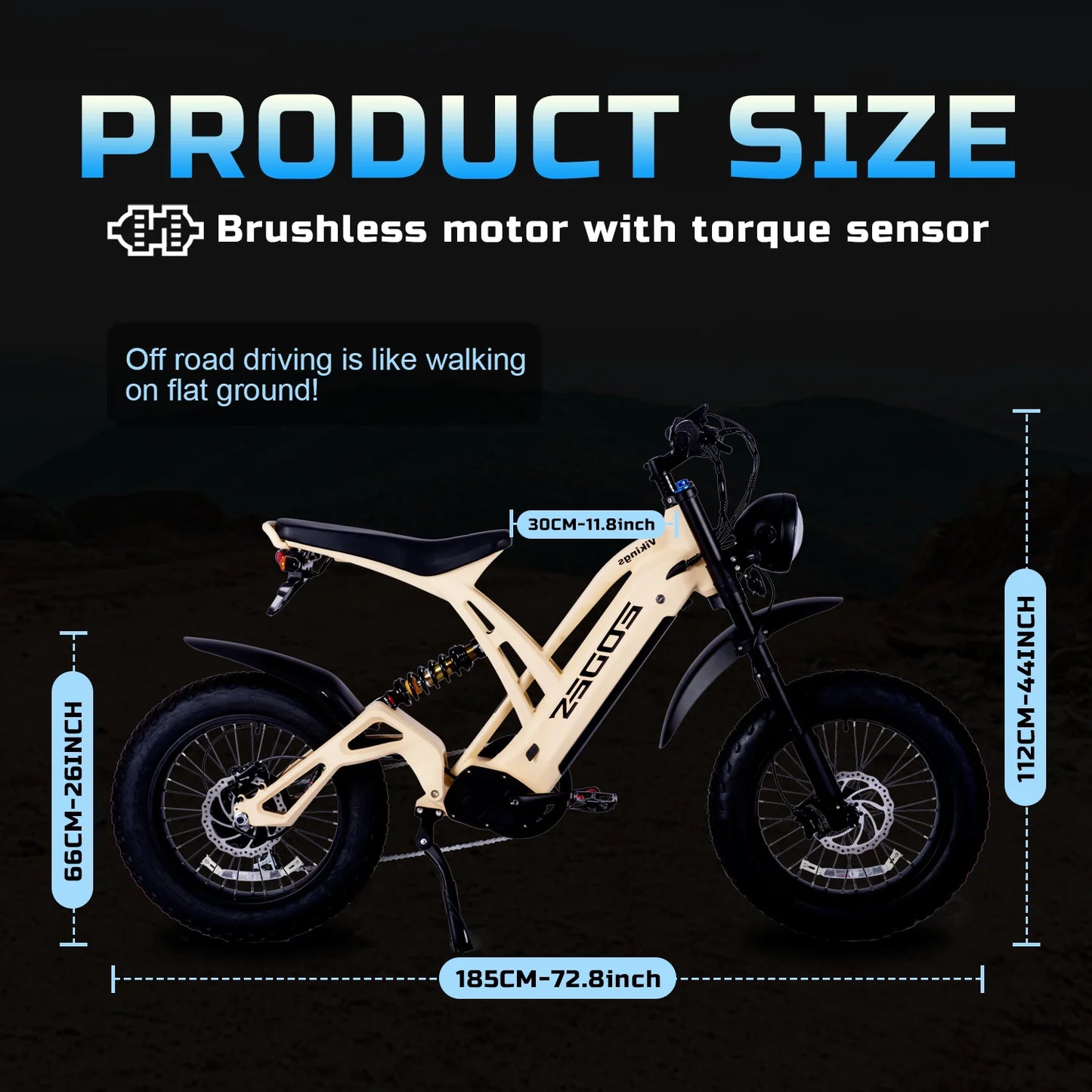 1000W Mountain Adult Electric Bicycle 48V 20AH Motorcycle Style 20 Inch Dual Oil Disc Off Road Ebike